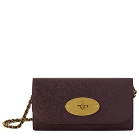 Mulberry Lily Chain Wallet Oxblood